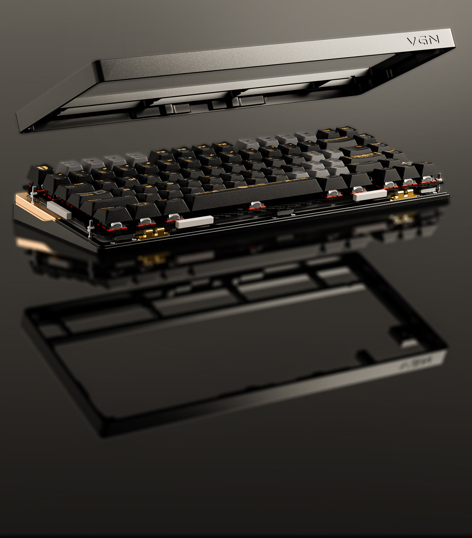 Игровая механическая клавиатура VGN Lightning Magnetic Axis Keyboard 75 E-Sports Customized Gasket Aluminum Hot-Swappable