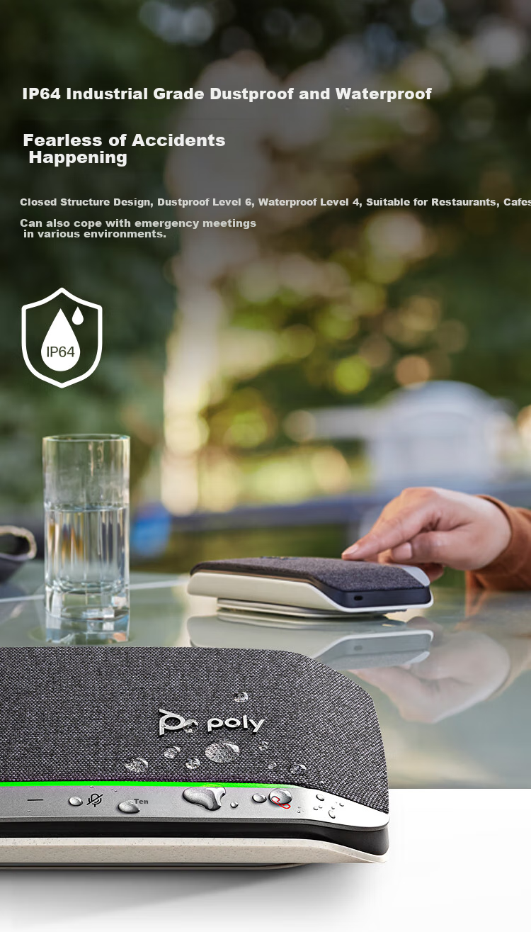 Микрофон для видеоконференций POLY SY20, USB, беспроводной Bluetooth, полнодуплексное аудиоустройство, сертифицировано Tencent Meeting