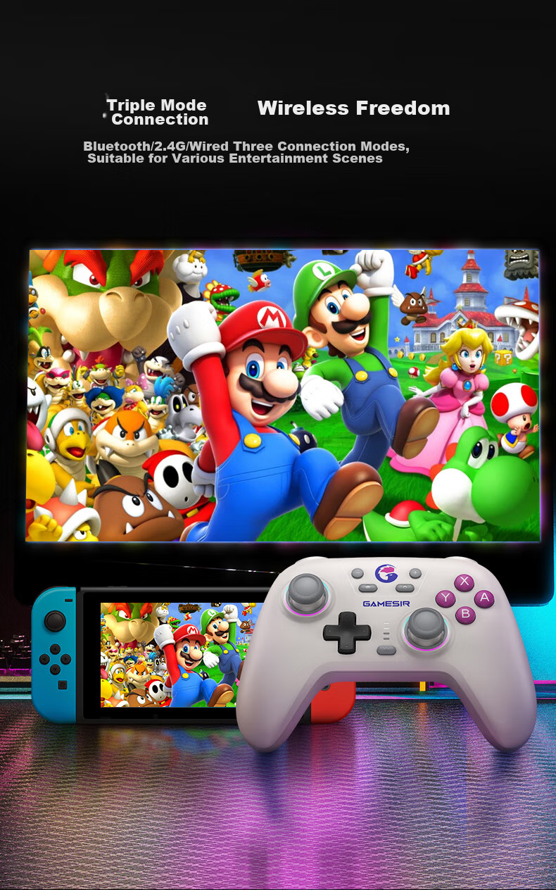 Беспроводной геймпад GAMESIR Star NS Edition T4 Nova Sai Bolan для Nintendo Switch, ПК, Android, Cyber Blue