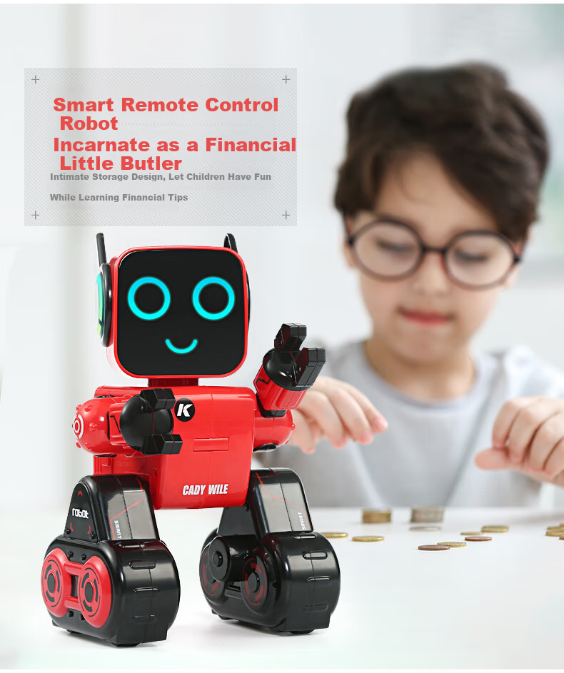 JINGDA TOYS Робот на радиоуправлении, программируемый, для детей от 3 лет, подарок на Новый год