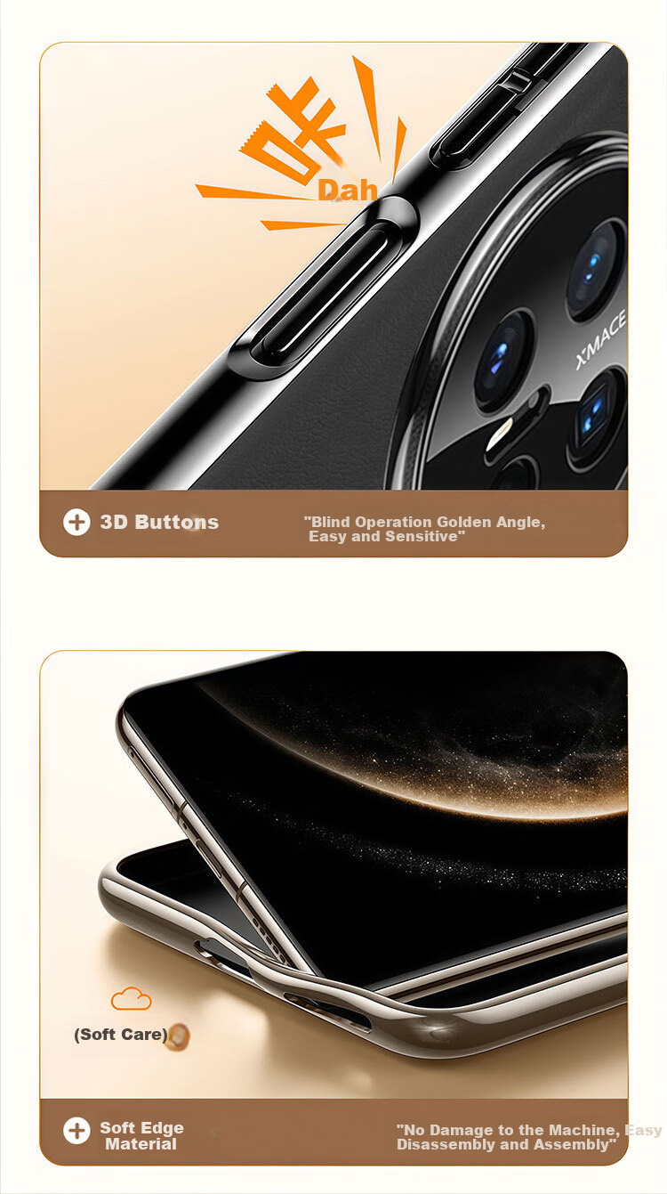 Чехол для телефона Xuanka из натуральной кожи для Huawei Mate70, защита полной линзы, ультратонкий, противоударный, роскошный бизнес-стиль