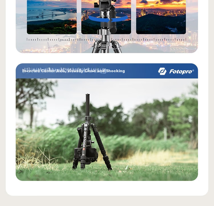 Штатив Fotopro X-4CN VIDEO с гидравлической головкой, карбоновый, серебристый