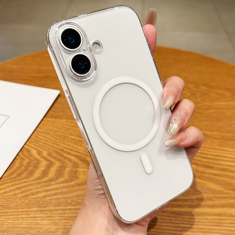 Прозрачный магнитный чехол Sihuanke для Apple iPhone 17 Pro Max, полное покрытие