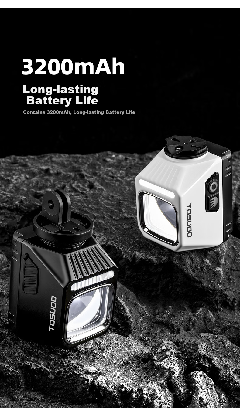 Велосипедный фонарь TOSUOD GARMIN, подвесной, с отсечкой луча, для горного и шоссейного велосипеда, высокая яркость, антибликовый, для ночной езды, 2000 люмен, 3200 мАч