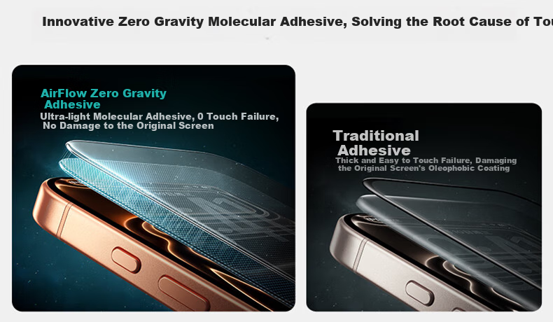 Защитное стекло SmartDevil для iPhone 17 Pro Max, 3D горячее изгибание, Corning Glass, ультратонкое 0.18 мм, противоударное, пыленепроницаемое, антибликовое