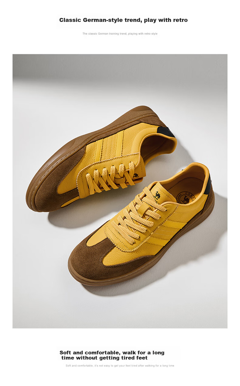 Мужские кроссовки CAMEL Retro Comfortable Versatile Soft Grip Relaxed Casual Training Shoes, G15A547089, Белый и синий, Размер 42