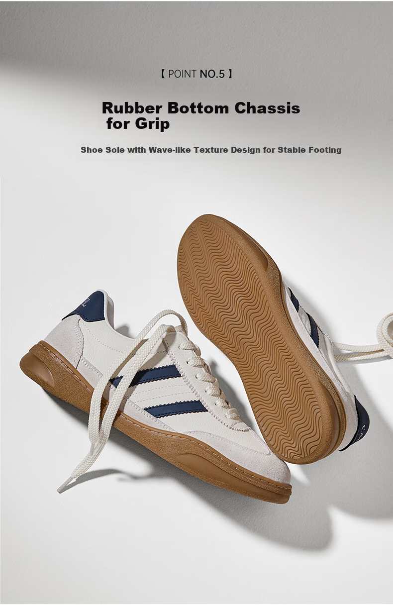 Мужские кроссовки CAMEL Retro Comfortable Versatile Soft Grip Relaxed Casual Training Shoes, G15A547089, Белый и синий, Размер 42