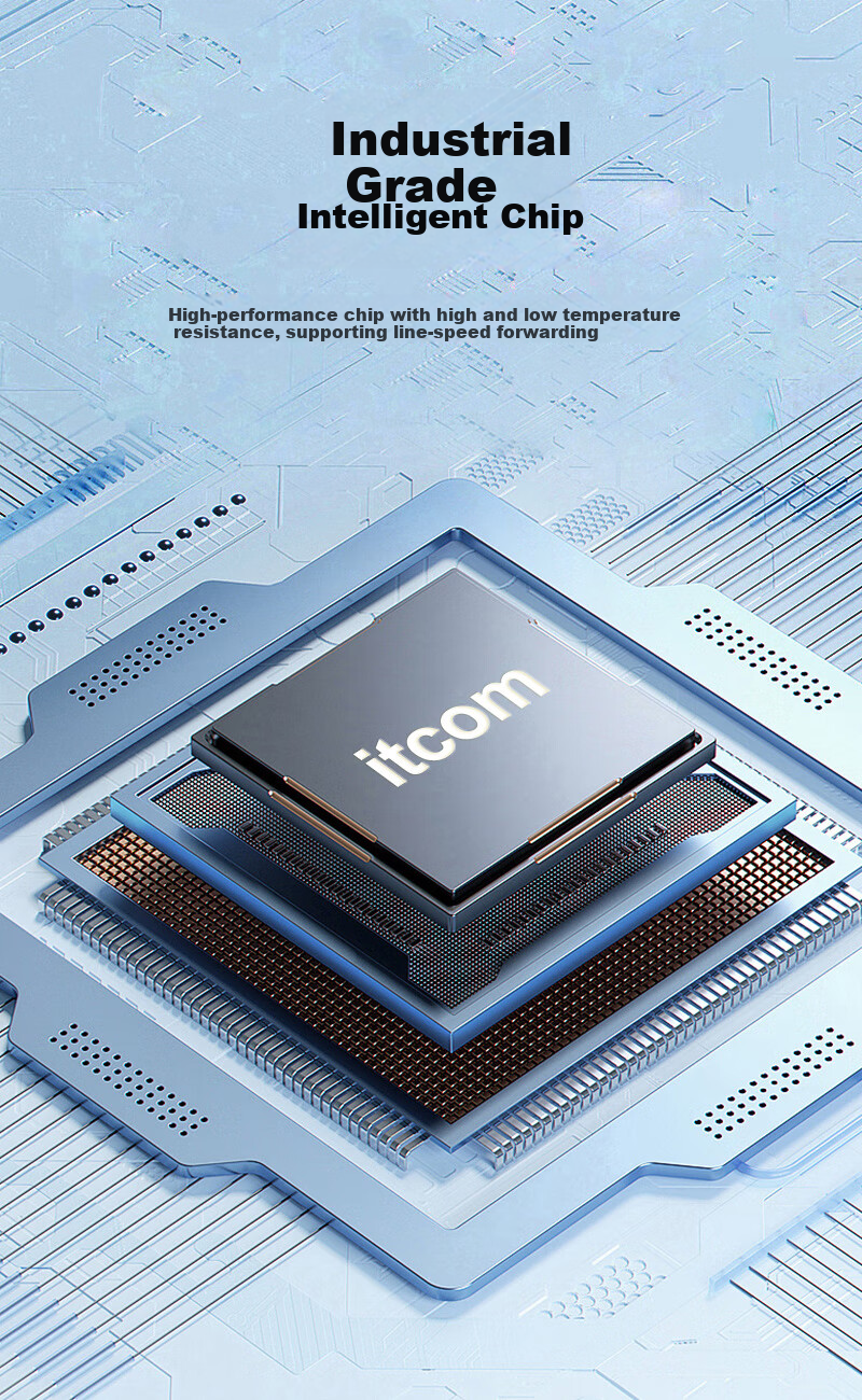 Промышленный коммутатор Itcom IT168-9000, гигабитный, одномодовый, одноволоконный, 2 оптических + 4 электрических порта, без блока питания