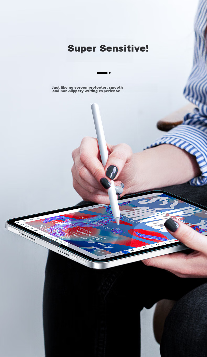 Защитное стекло ESR для iPad Air 5/4/Pro 10.9/11 дюймов, HD закаленное, противоударное, антиотпечатки