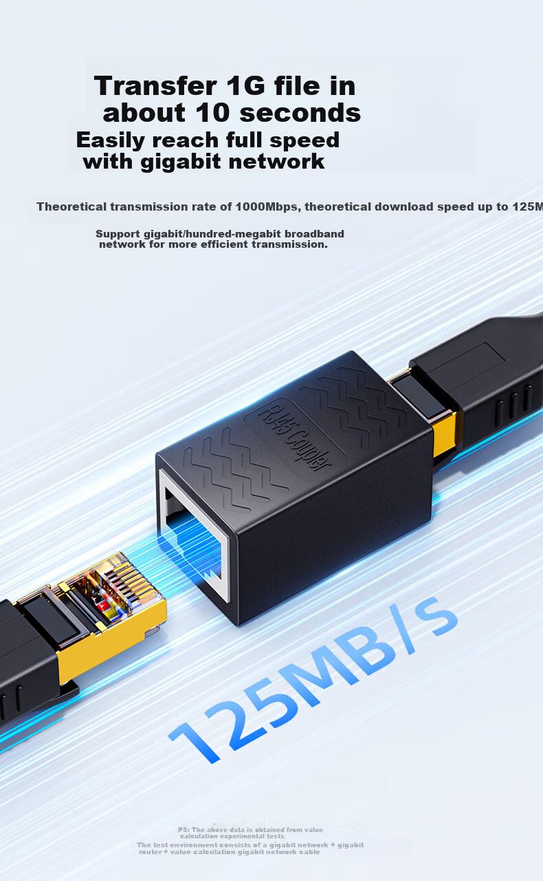 Сетевой коннектор ZLEUE WT001, экранированный, Gigabit, RJ45, прямой, для кабелей Cat6/7, 1 шт.