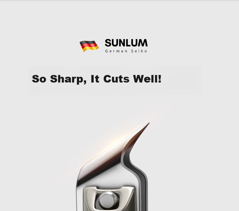 Набор SUNLUM из 5 предметов для маникюра, оригинальные скошенные лезвия, портативный для домашнего использования, немецкое качество