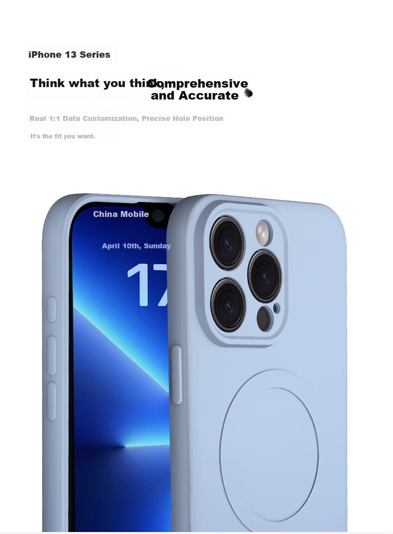 Чехол KEKLLE для iPhone 13 Pro, силиконовый, с магнитами MagSafe, противоударный, противоскользящий, лавандовый