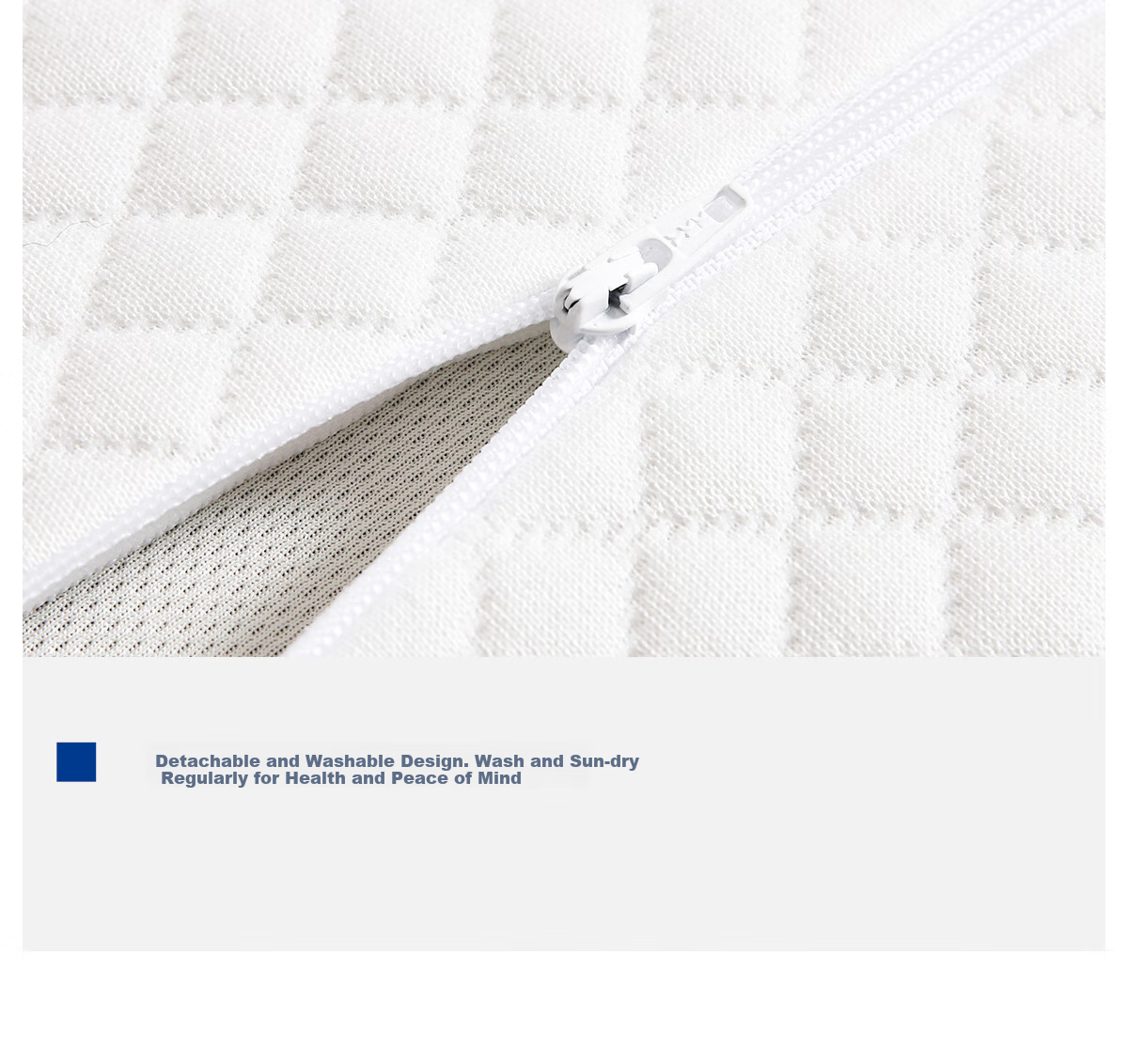 Подушка MLILY Fresh Gel Memory Foam Pillow, медленно восстанавливающаяся, с поддержкой шейного отдела, подарочный набор, отельная, высокая и низкая, 66x38x11/9 см