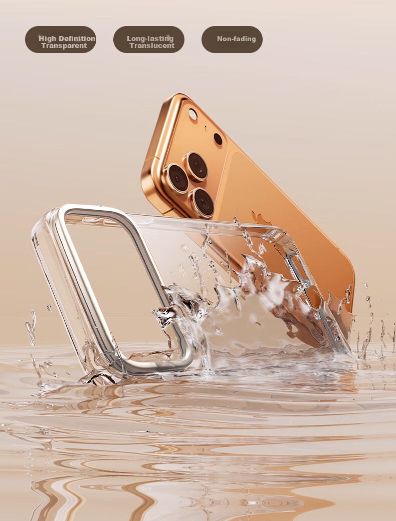 Прозрачный чехол TORRAS Tulasi Support Case для Apple iPhone 17 Pro, ультратонкий, с магнитным кольцом, противоударный, с подставкой, артикул 100202349671