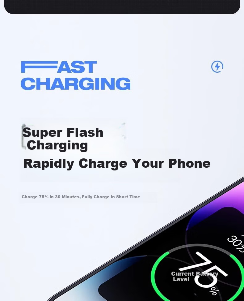 Кабель Nengshi для iPhone, 1.5 метра, синий, с вращающимся разъемом 180 градусов, USB Type-A на Lightning, быстрая зарядка 2.4А