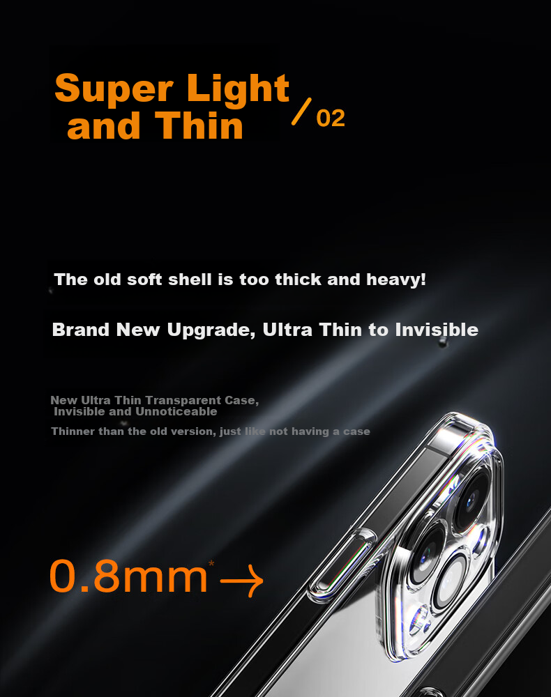 Прозрачный чехол для iPhone 15 Pro Max