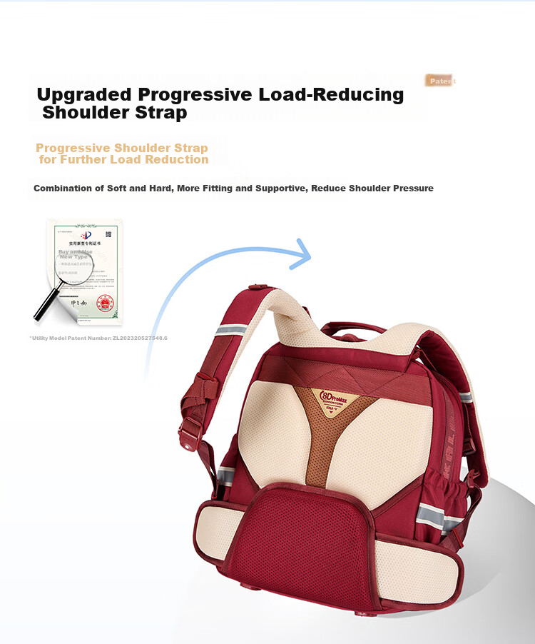 Школьный рюкзак KALA·Y Cloud Backpack ProMax для начальной школы (1-3 класс), легкий, противоскользящий, для мальчиков и девочек, 379.0 CNY