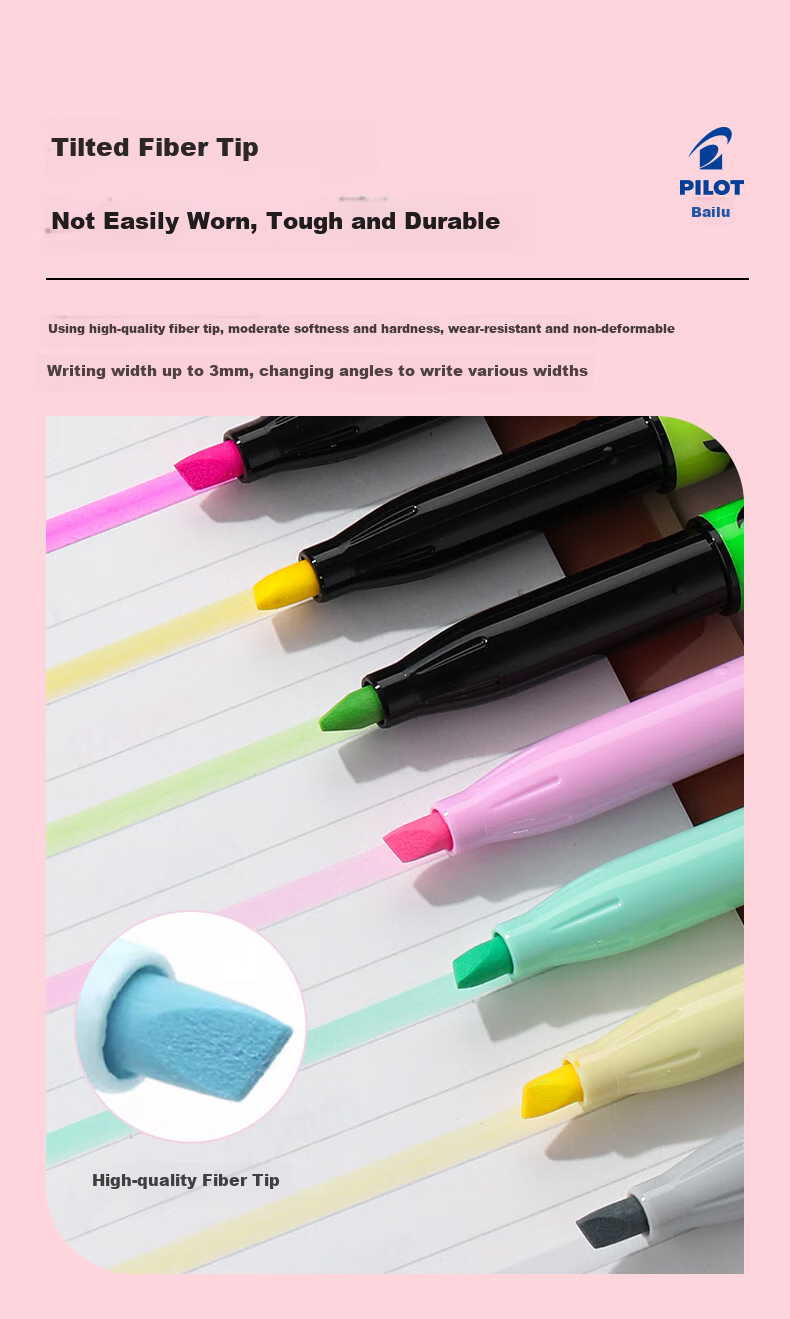 PILOT Erasable Highlighter Pen Set, Fluorescent Colors, 6 Colors