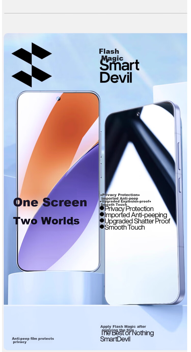 Защитное стекло SmartDevil для Xiaomi 17/17 Pro, полное покрытие, защита от подглядывания, защита от отпечатков пальцев, гладкое, ультра-четкое, без пузырей