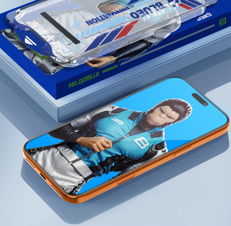Защитное стекло BLUEO для Apple iPhone 17 Pro/16 Pro, закаленное, противоударное, антистатическое, антибликовое, 9H, прозрачное