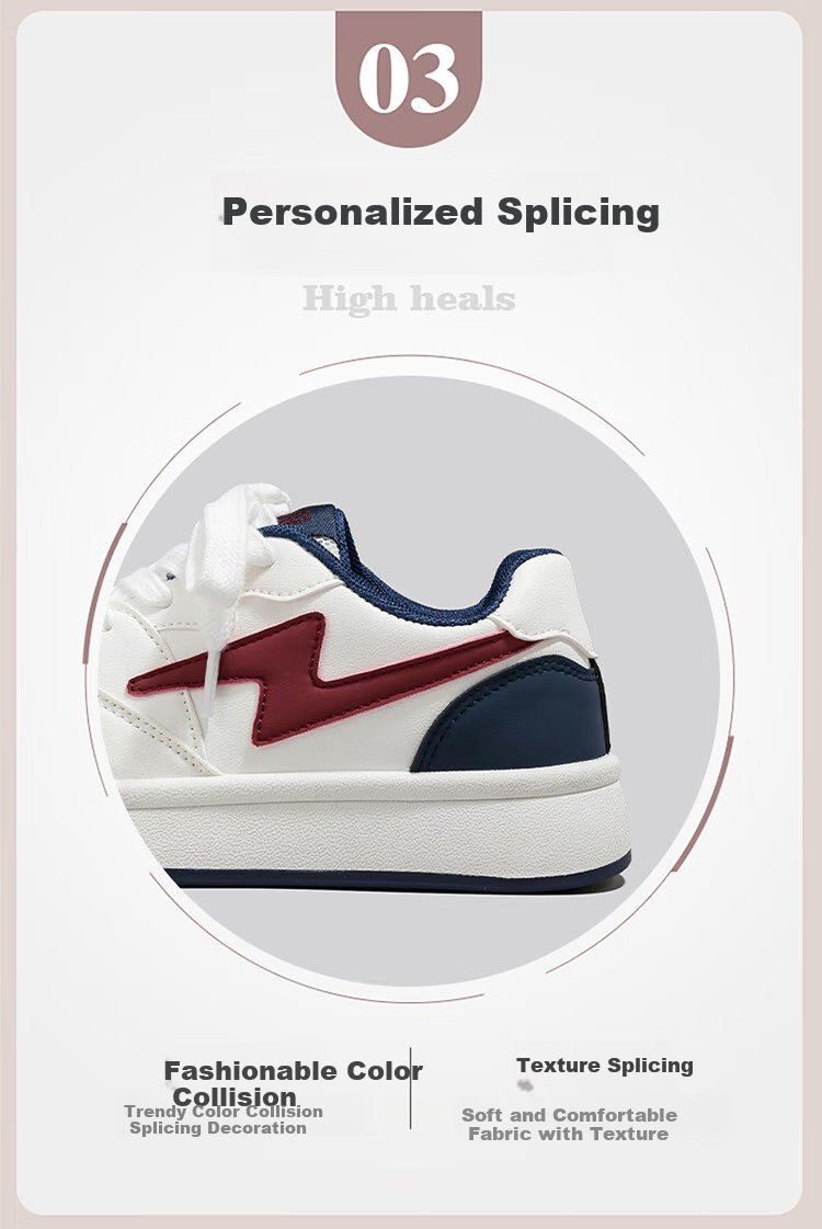 Кроссовки HUANQIU Lightning White Shoes, женские, весна-осень, модные, повседневные, низкие, белые, размер 37