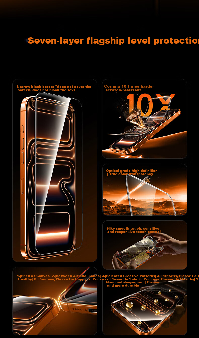 Защитное стекло для iPhone 17 Pro Max