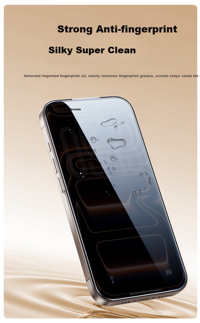 Защитное стекло Pisen для Apple iPhone 17 Pro Max, 28° антибликовое, закаленное, HD Clear, противоударное, пыленепроницаемое, защита от отпечатков пальцев, простая установка