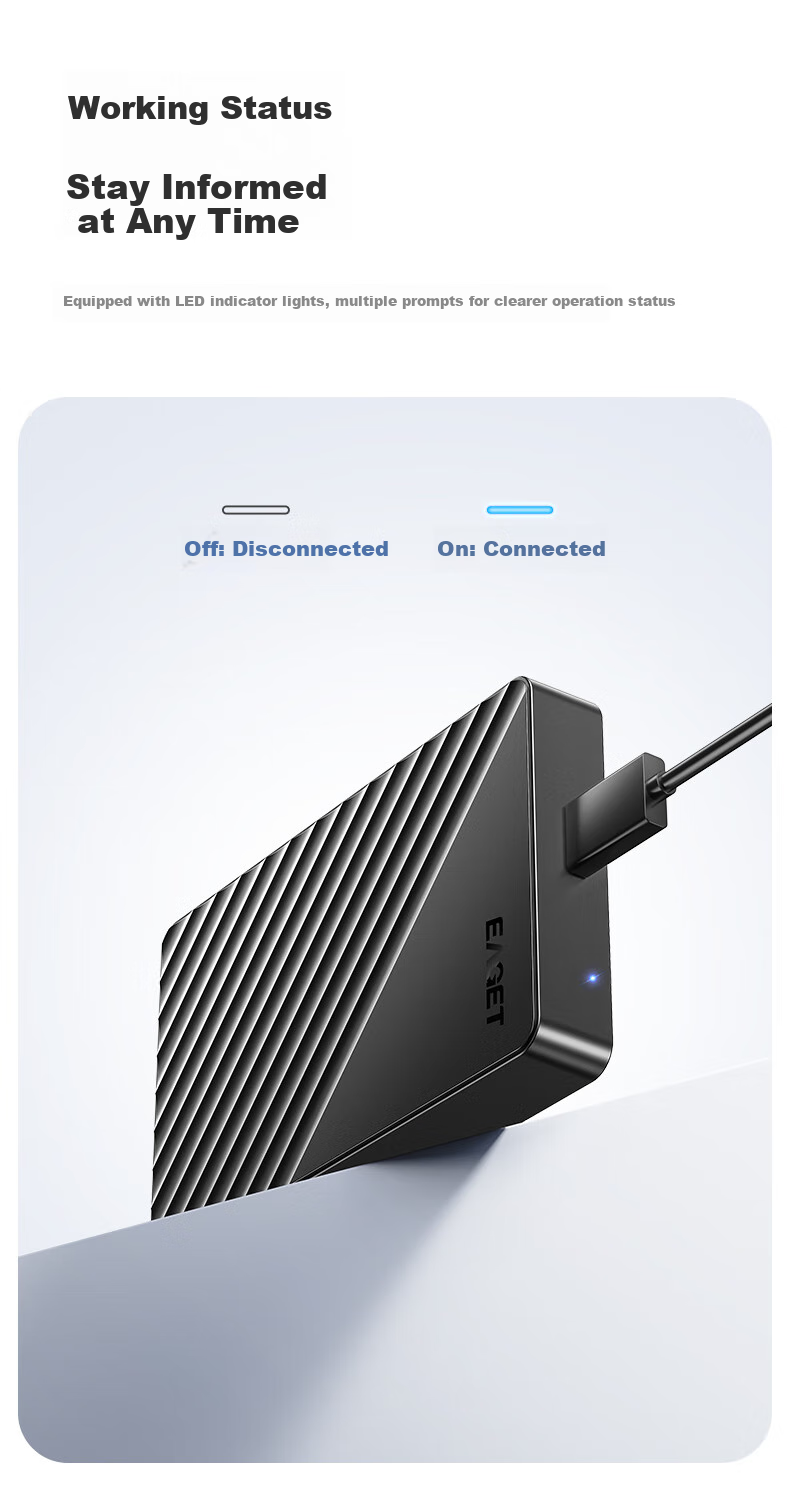 Внешний жесткий диск EAGET G28PRO, 1 ТБ, портативный накопитель данных, USB 3.0