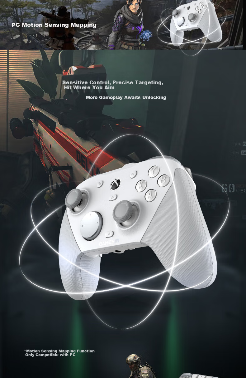 Игровой контроллер Gamesir G7 Pro для Xbox, ПК, Android, беспроводной/проводной, с TMR джойстиками и микропереключателями