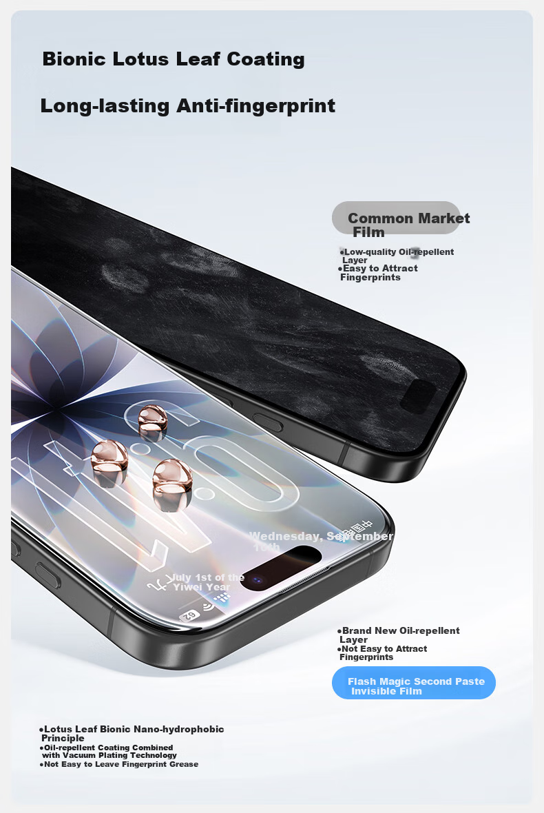 Защитное стекло SmartDevil для Apple iPhone 17, антишпионское, противоударное, пыленепроницаемое, полное покрытие
