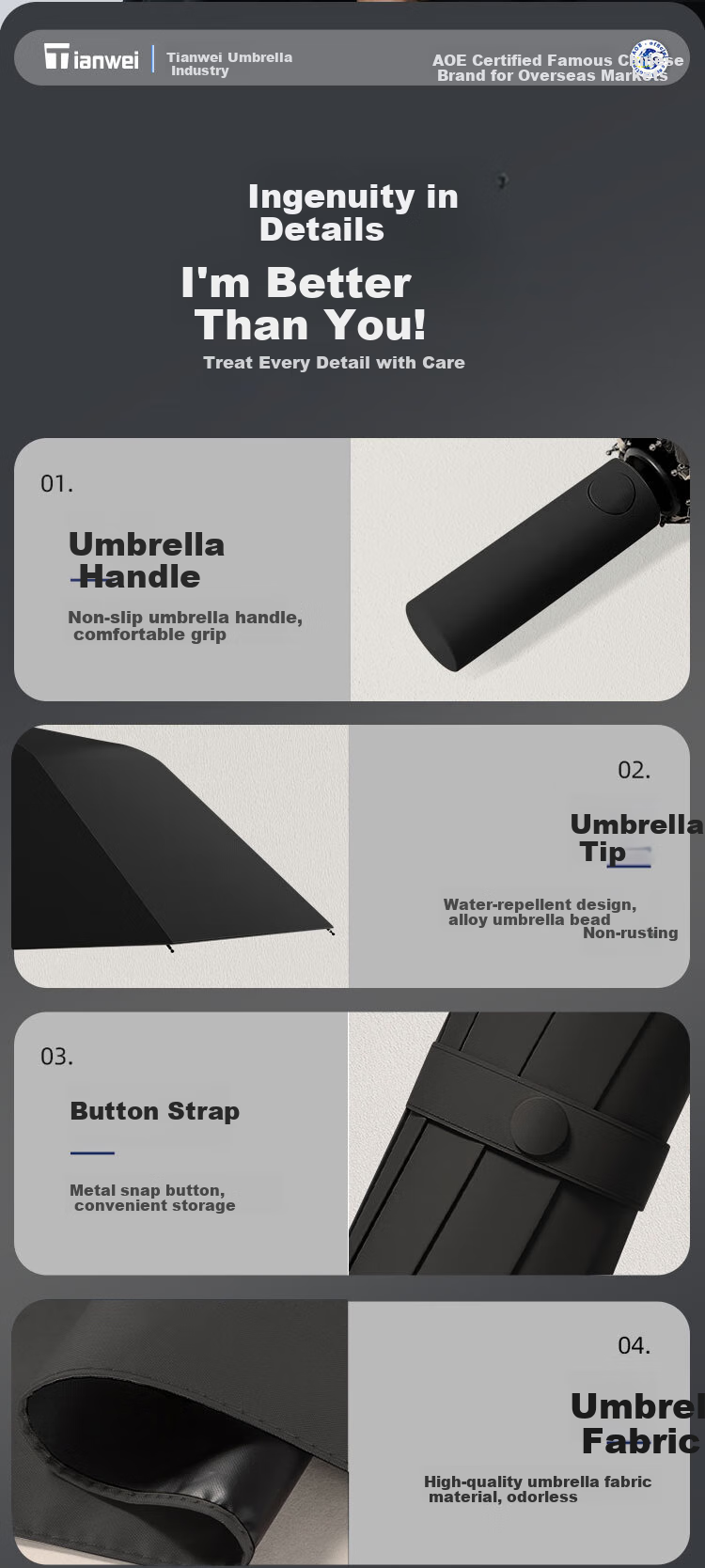 Tianwei Umbrella, полностью автоматический, для солнца и дождя, большой размер, усиленный и утолщенный, складной, защита от солнца, для мужчин и женщин, 144 ребра