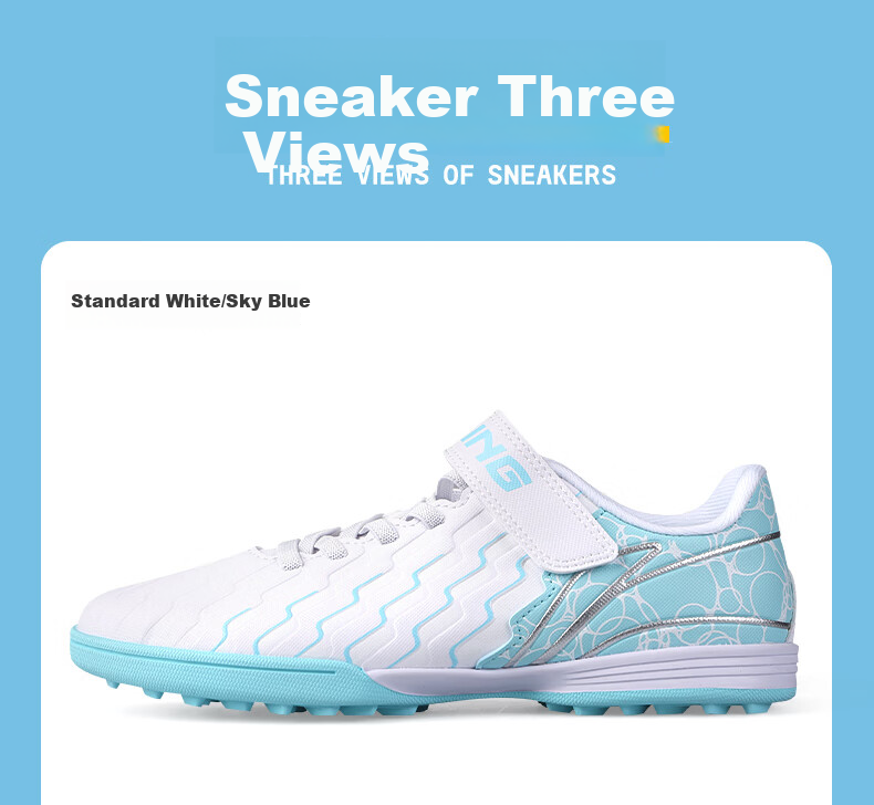 Детские футбольные бутсы Li-Ning для возраста 6-12 лет, с шипами TF, для юношей, для тренировок и соревнований, размер 32