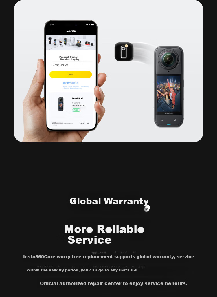 Insta360 X5 Care Worry-Free Replacement (Physical Card)