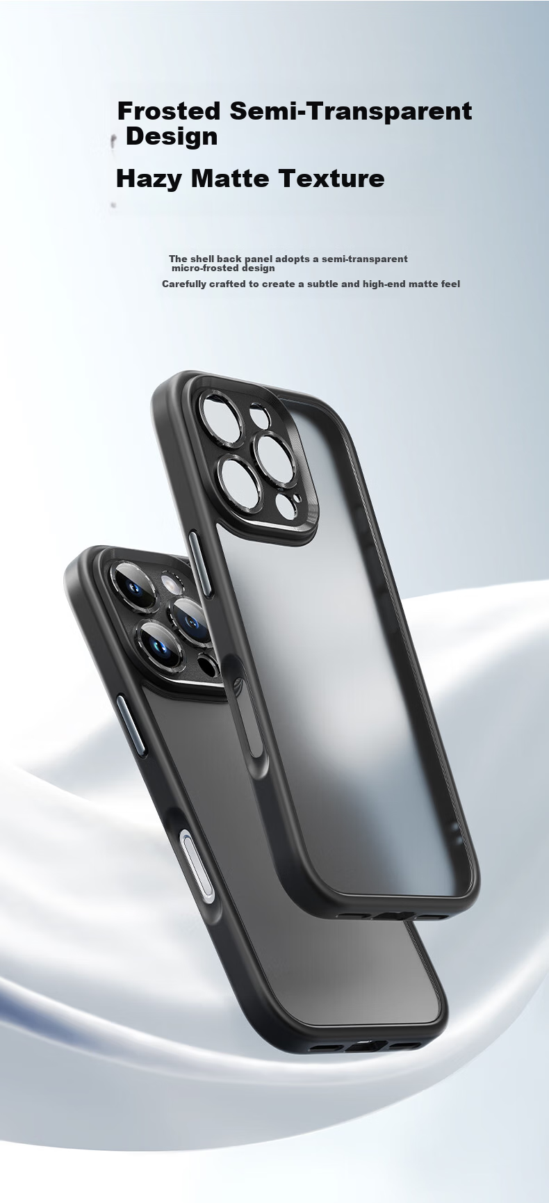 Чехол для iPhone 16 Pro ROCK, защита камеры, черный