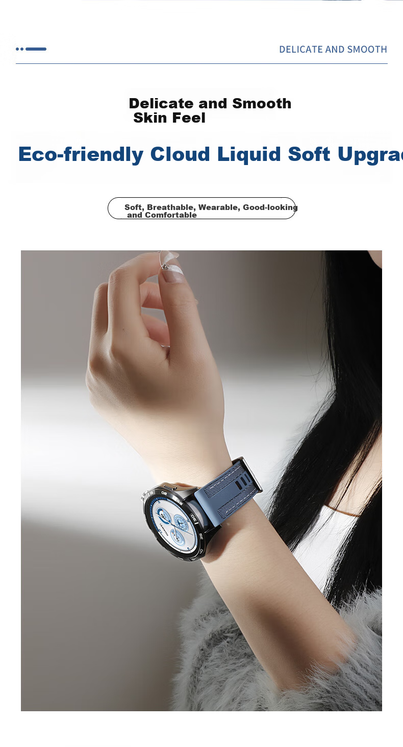 Ремешок для Huawei Watch GT 6 / GT 5 Pro / GT 4 / GT 3, нейлоновый плетеный силиконовый, совместимый с Watch 4 Pro / Watch 3 Pro, от бренда Xiaopijiang