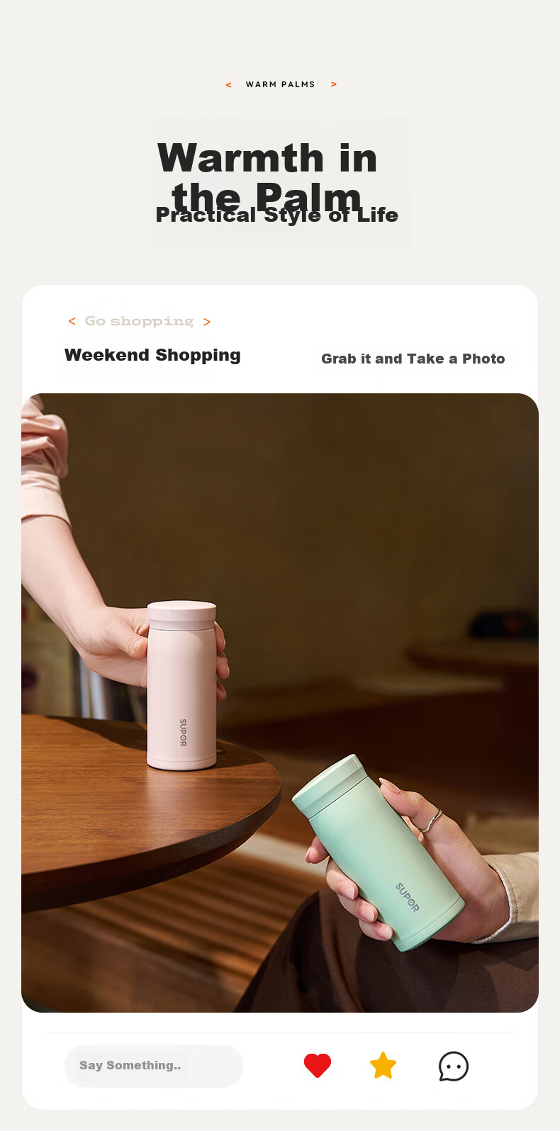 Термокружка SUPOR Insulated Mug, 316L Нержавеющая сталь, портативная бутылка для воды для школьников, студентов, мужчин и женщин, подарок на день рождения, 200 мл