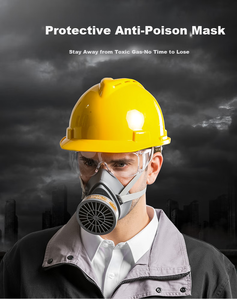 Респиратор противогазовый Baoweikang, защита от краски, формальдегида, токсичных газов, химикатов, пестицидов, промышленной пыли, класс KN95