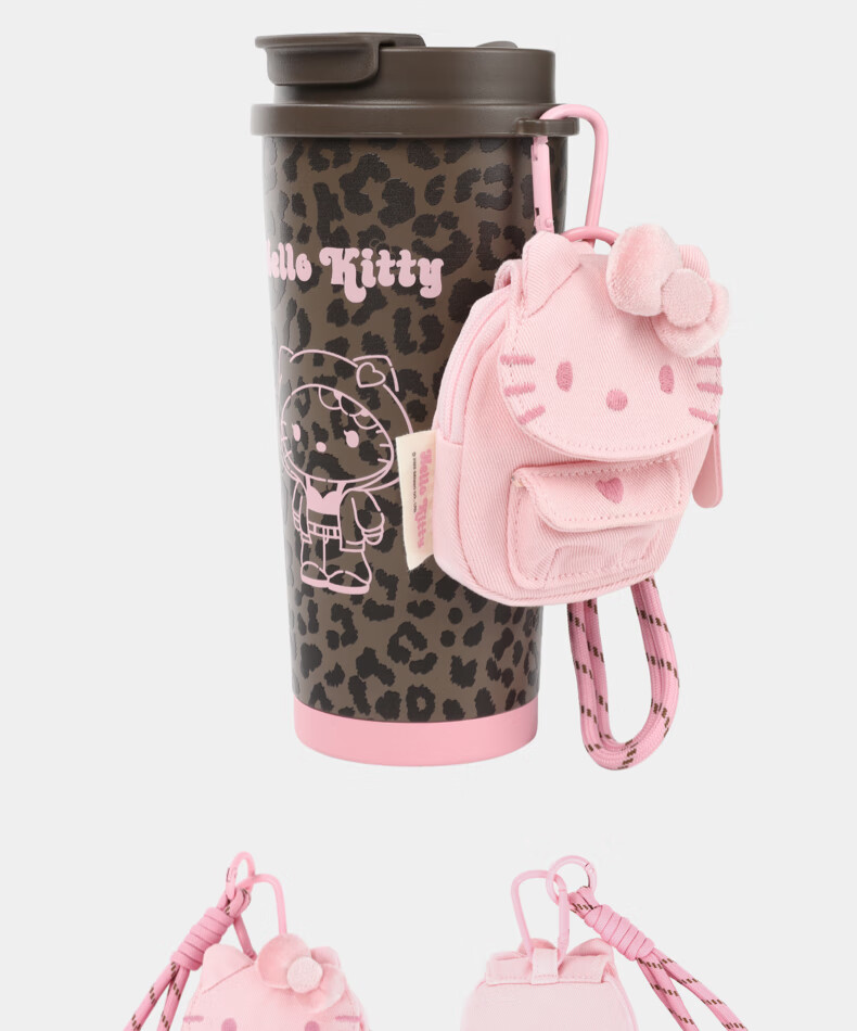 Термокружка Sanrio Hello Kitty из нержавеющей стали, портативная, для путешествий, 308 мл, розовый