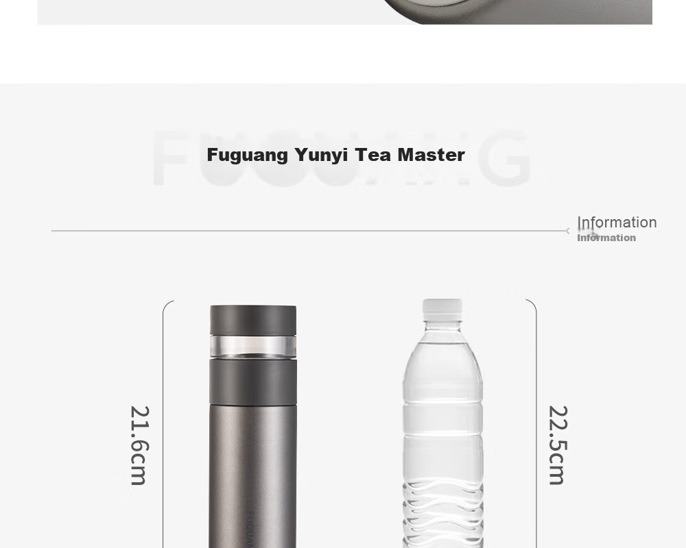 Термокружка Fuguang с ситечком для чая, 420 мл, нержавеющая сталь 316L, для офиса, бизнеса, мужчин и женщин, подарок