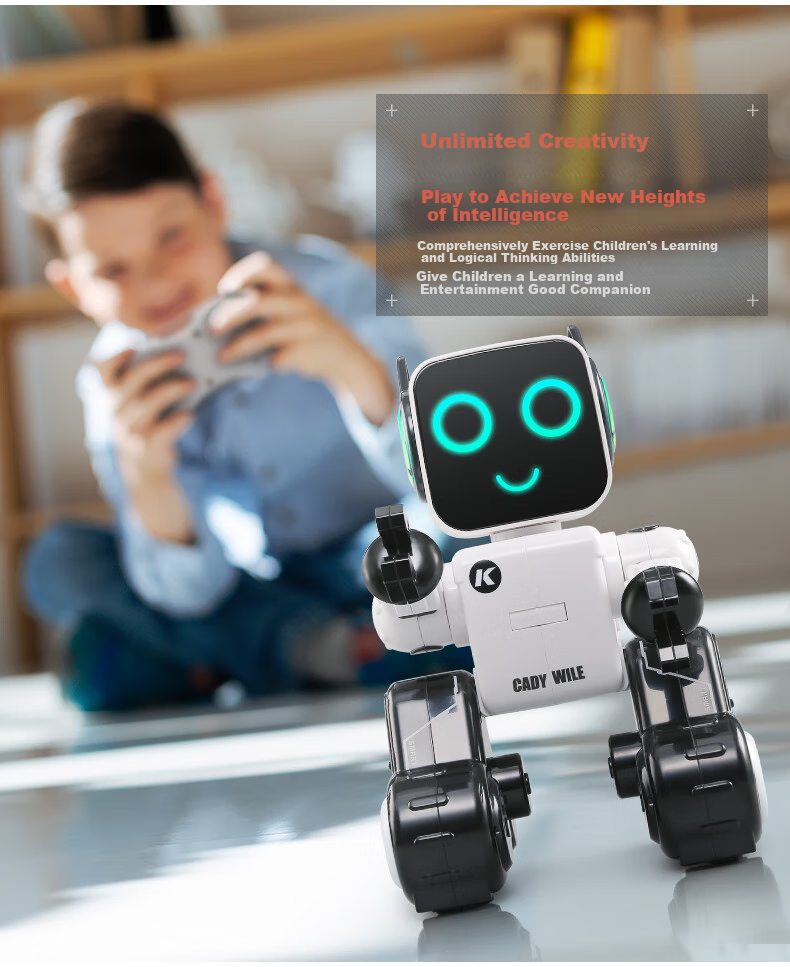 JINGDA TOYS Робот на радиоуправлении, программируемый, для детей от 3 лет, подарок на Новый год