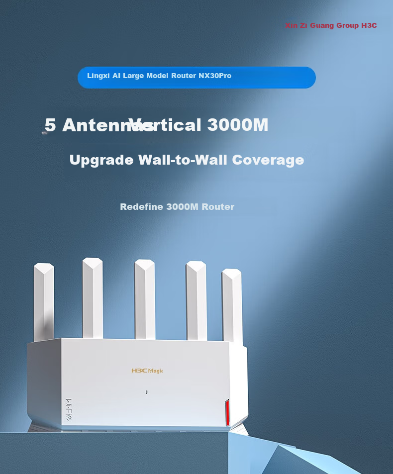 Wi-Fi 6 Роутер H3C NX30Pro AX3000, двухдиапазонный, Mesh, с ускорением для игр