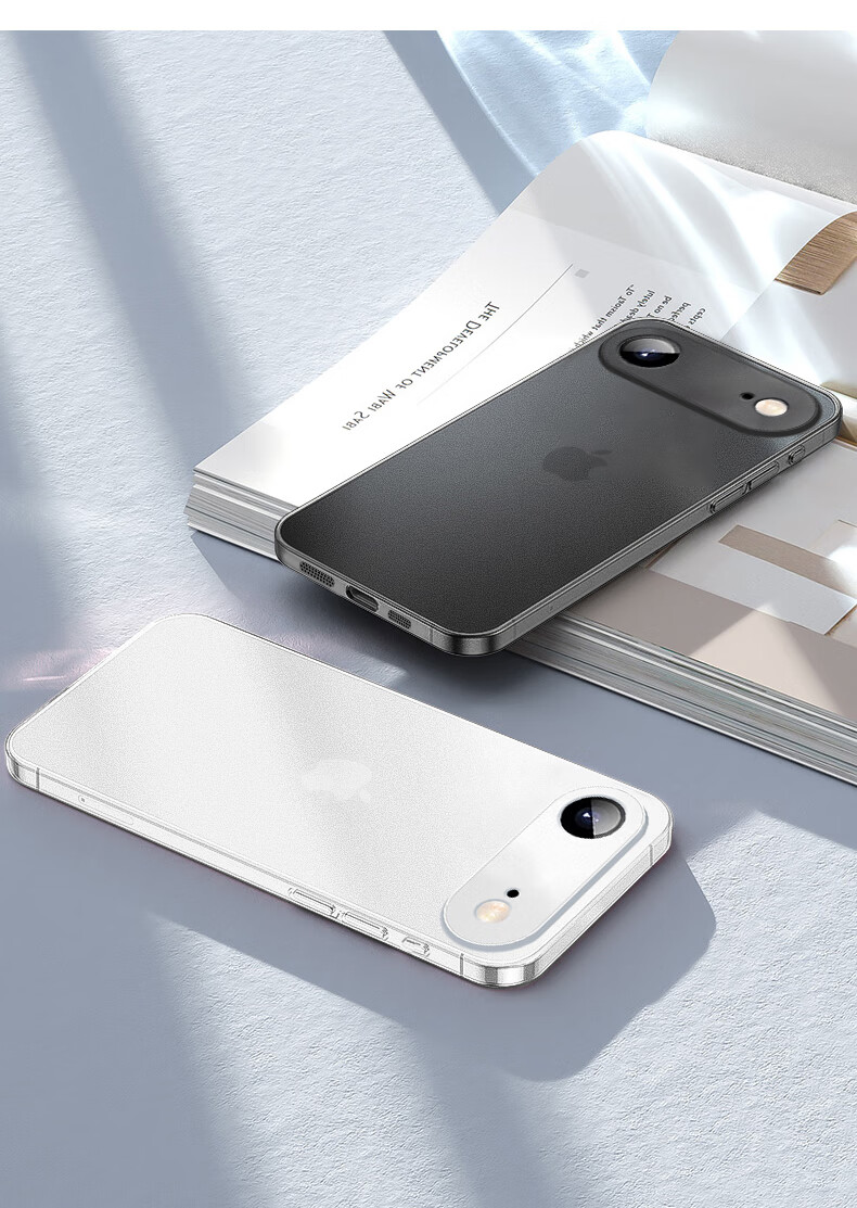 Чехол NEYAA для iPhone 17 Air, защита всей камеры, ультратонкий матовый полупрозрачный силиконовый чехол, противоударный, для мужчин и женщин, цвет "Далёкая горная синь"