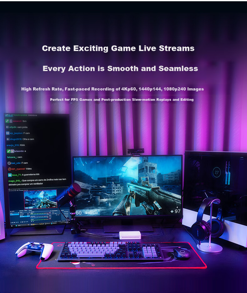 Профессиональная карта видеозахвата AVerMedia GC553Pro Ultra HD 4K для PS5 Pro/Xbox/Switch/DSLR камер/планшетов