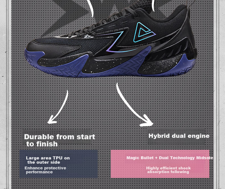 Кроссовки PEAK Extreme Basketball Shoes, мужские, для зала и улицы, зимние, дышащие, противоскользящие, износостойкие, профессиональные спортивные, DA430031