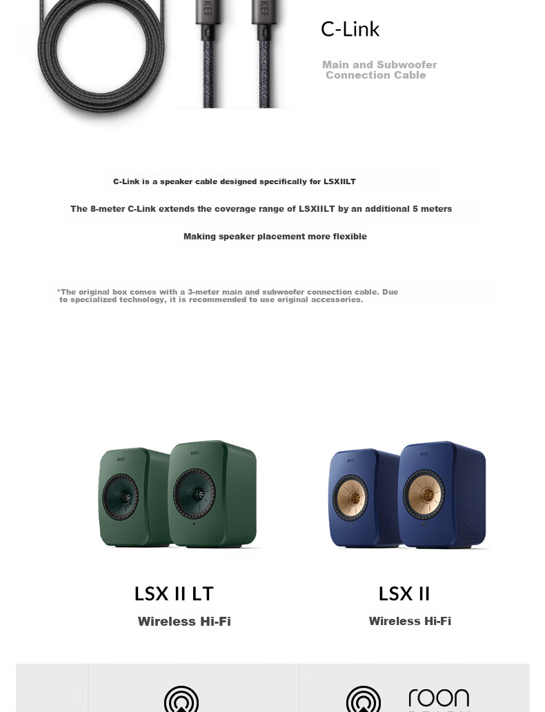 KEF LSX II LT Light Luxury Edition - беспроводная акустическая система Hi-Fi 2.0, стерео, Bluetooth, Wi-Fi, Rock White