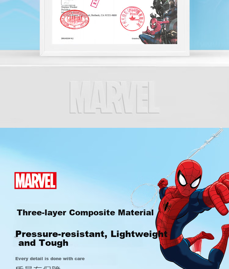 Детский чемодан Mesuca Disney Spider-Man, 16 дюймов, на колесиках, с сиденьем, для путешествий