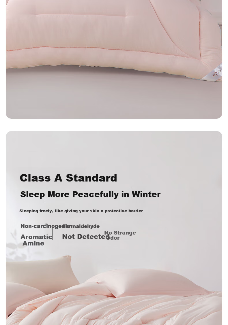 Зимнее одеяло Shuixing Home Textile, утолщенное, с наполнителем из волокна, примерно 2.25 кг, 150*210 см, розовое