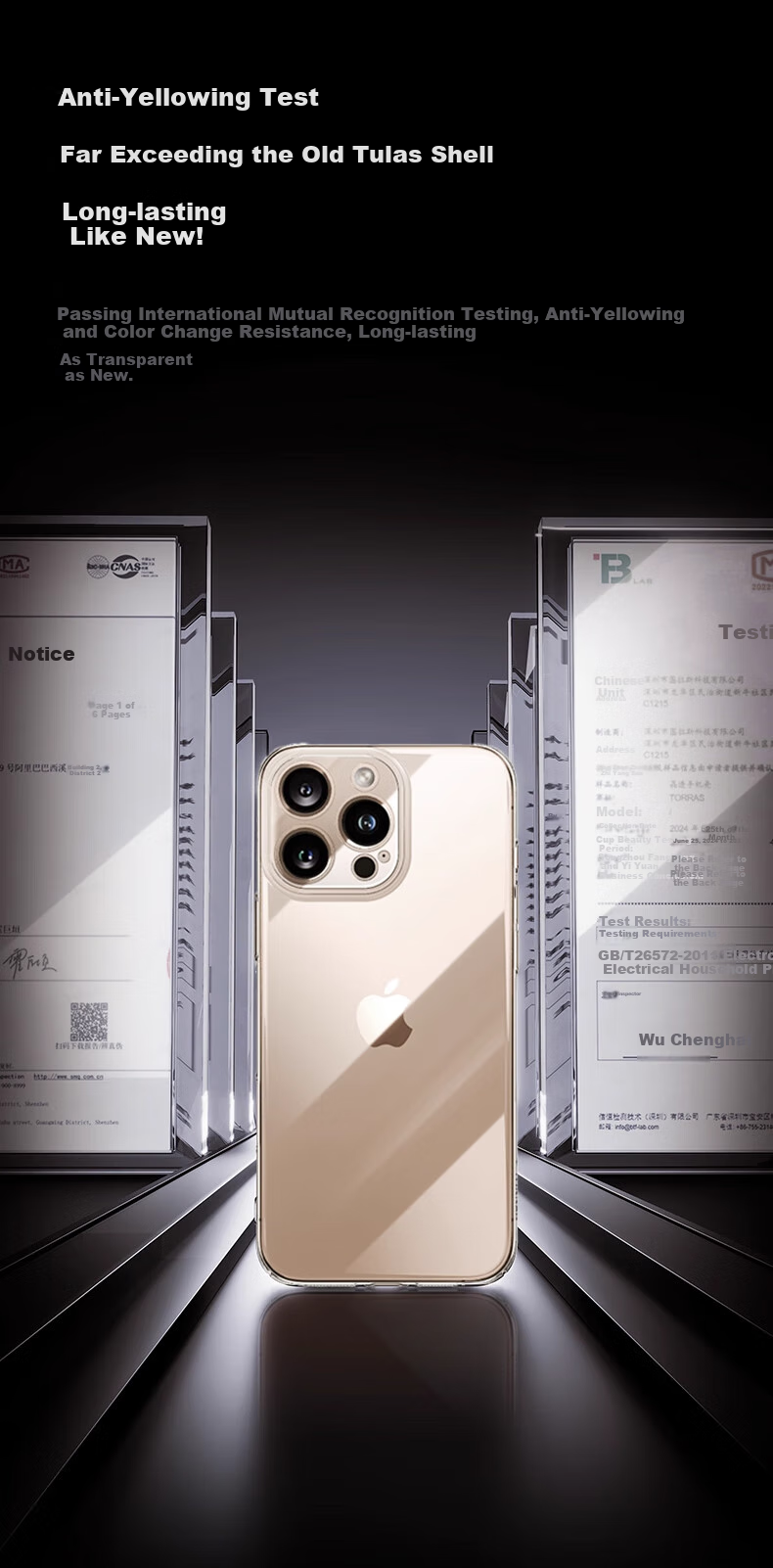 Чехол для iPhone 17 Pro Max TORRAS, защита всей камеры, ультратонкий, противоударный, прозрачный