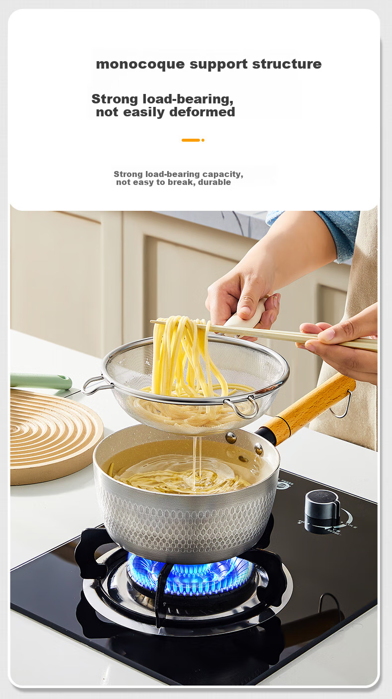 Дуршлаг COOKER KING с двойной ручкой, мелкая сетка из нержавеющей стали 304, сито для соевого молока, ситечко для детского питания, большой размер, 35 меш