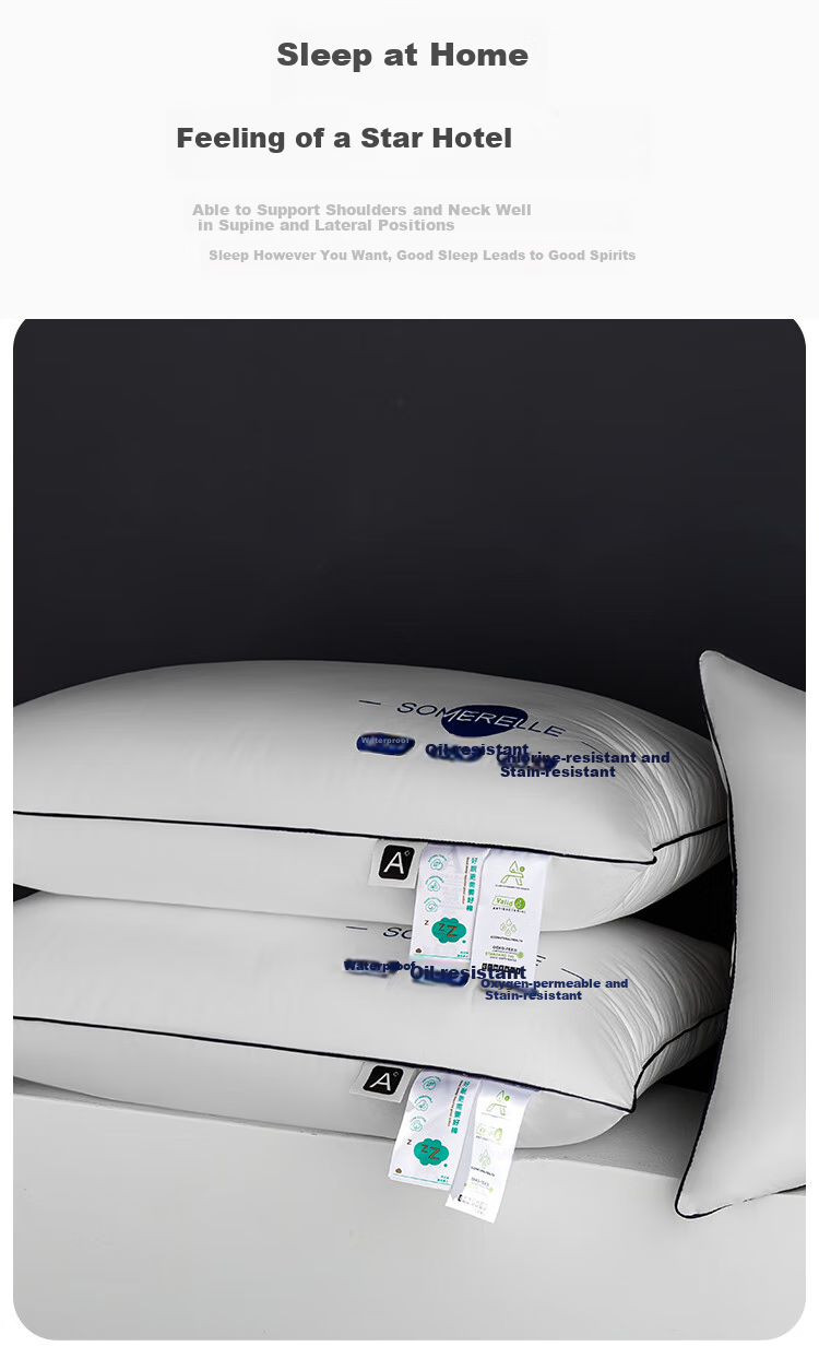 Подушка SOMERELLE Pure Cotton Hotel Triple-Protection, 48x74 см, 2 шт.